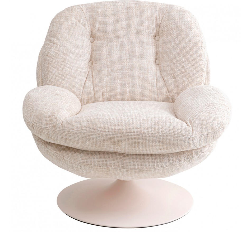 Draaifauteuil Cosy beige Kare Design Draaifauteuil Cosy beige Kare Design