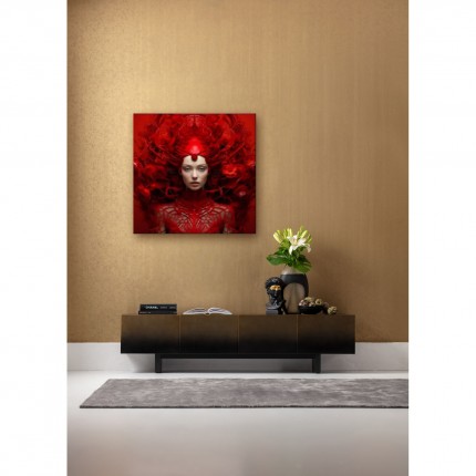 Wandfoto rode muze 120x120cm Kare Design