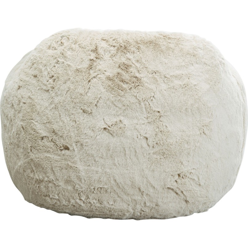 Cream faux fur armchair - Mika - Kare Design