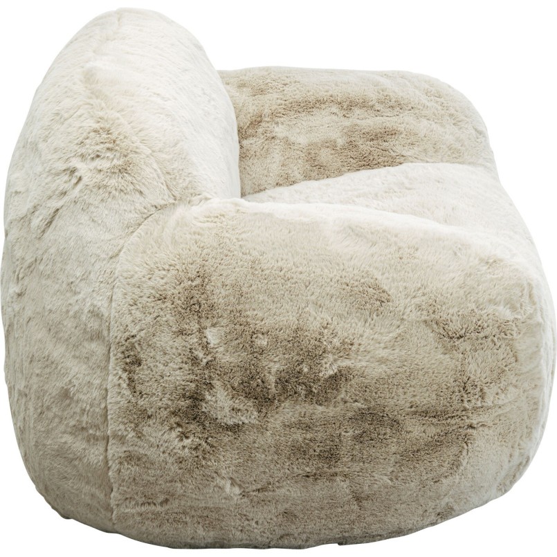 Fauteuil in crème imitatiebont - Mika - Kare Design