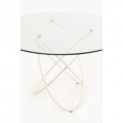 Eettafel Molekular Ø120cm beige Kare Design