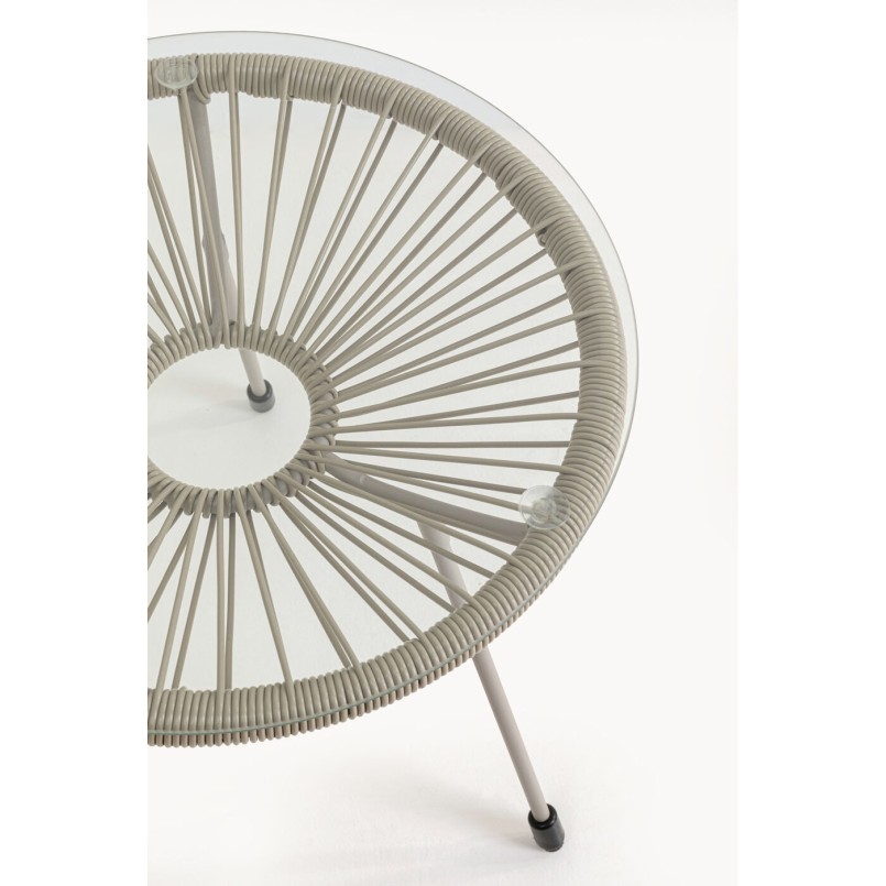 Tuin Bijzettafel Acapulco Mono beige Kare Design