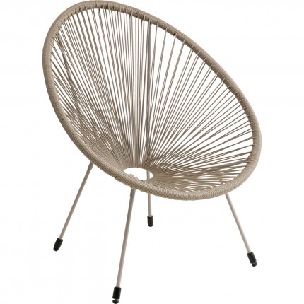 Outdoor Armchair Acapulco Mono beige Kare Design