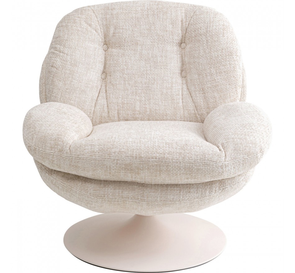 Draaifauteuil Cosy beige Kare Design Draaifauteuil Cosy beige Kare Design