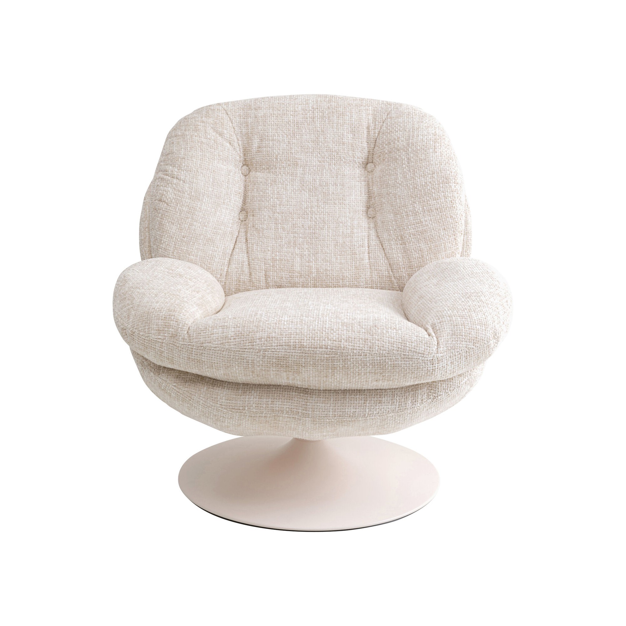 Draaifauteuil Cosy beige Kare Design