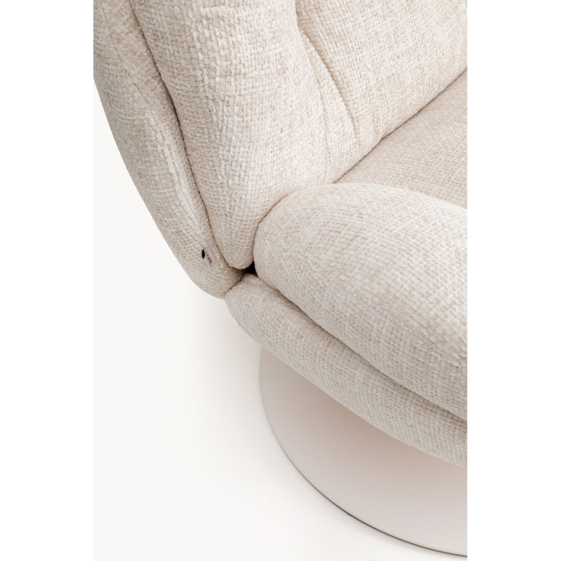 Beige Swivel Armchair - Cosy - Kare Design