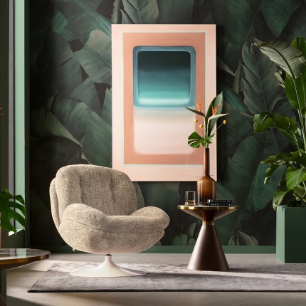 Swivel Armchair Cosy beige Kare Design
