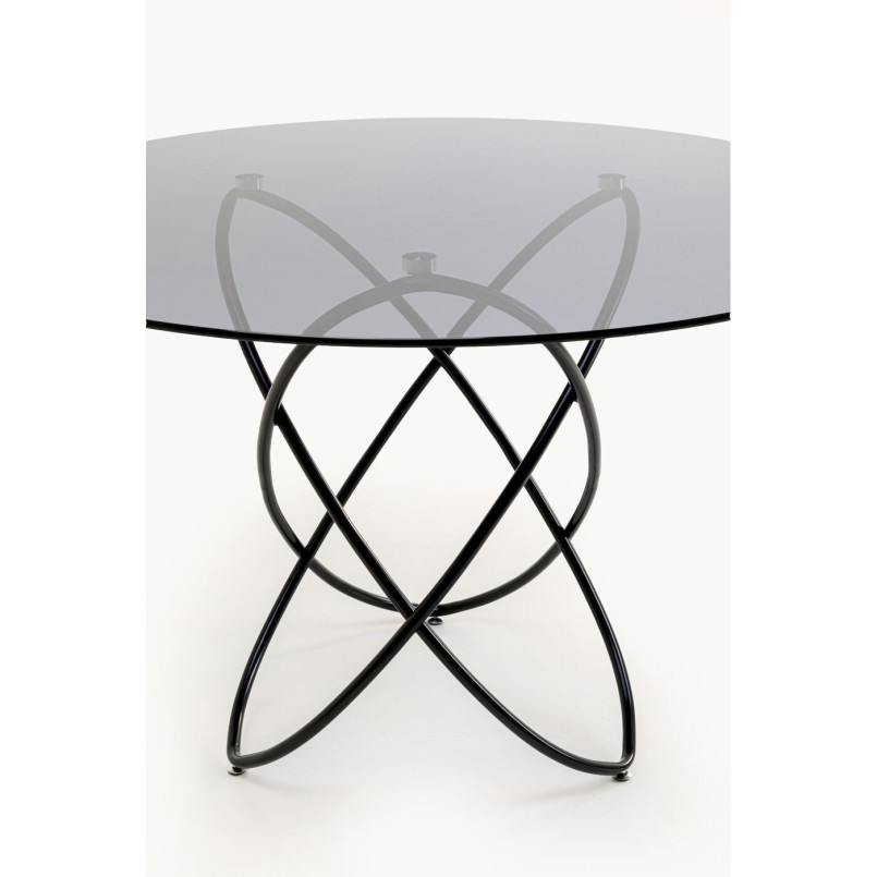 Eettafel Molekular Ø120cm zwart Kare Design