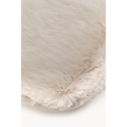 Cream shag footrest - Mika - Kare Design