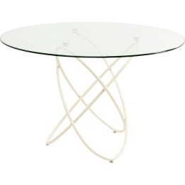Eettafel Molekular Ø120cm beige Kare Design