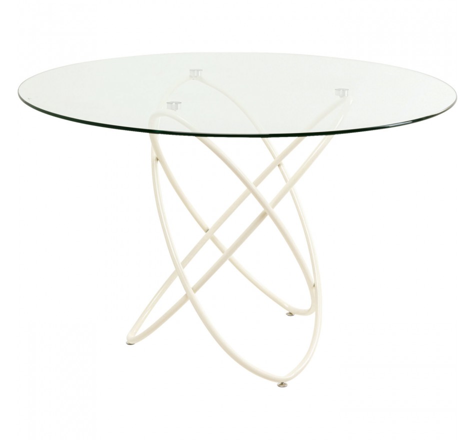 Eettafel Molekular Ø120cm beige Kare Design Eettafel Molekular Ø120cm beige Kare Design
