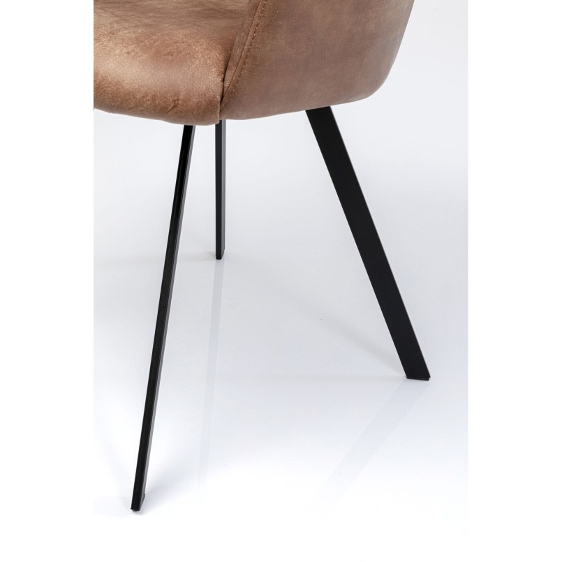 Chair with brown swivel arms - Coco - Kare Design
