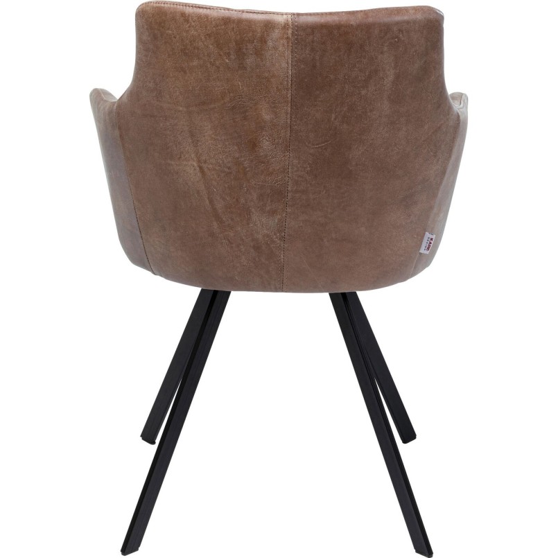 Chair with brown swivel arms - Coco - Kare Design