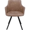 Chair with brown swivel arms - Coco - Kare Design