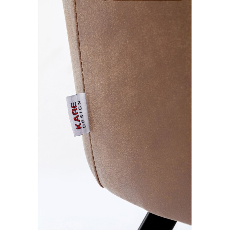 Chair with brown swivel arms - Coco - Kare Design
