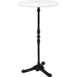Bartafel Bistrot Ø60cm wit marmer Kare Design