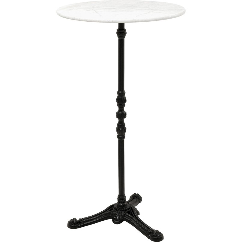 Bar table Bistrot Ø60cm white marble Kare Design