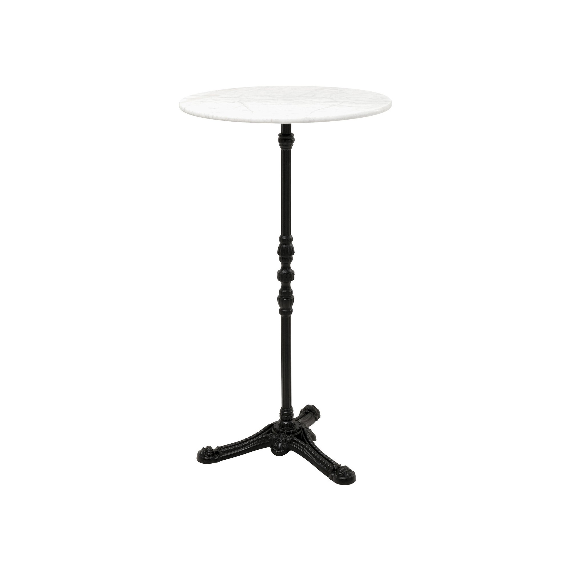Bartafel Bistrot Ø60cm wit marmer Kare Design