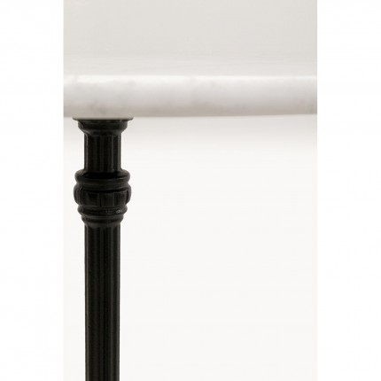 Bartafel Bistrot Ø60cm wit marmer Kare Design