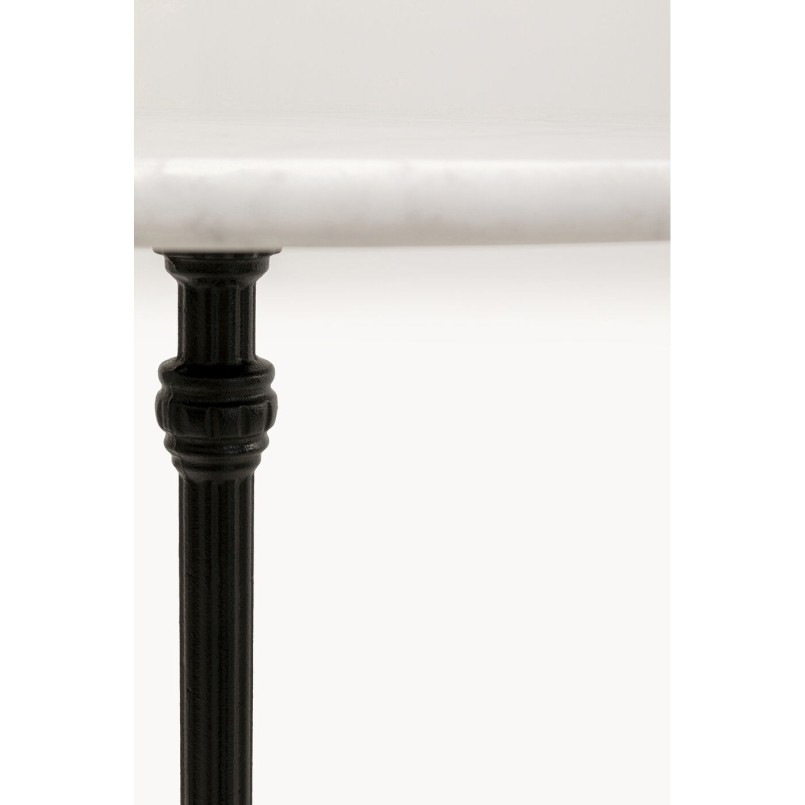 Bar table Bistrot Ø60cm white marble Kare Design