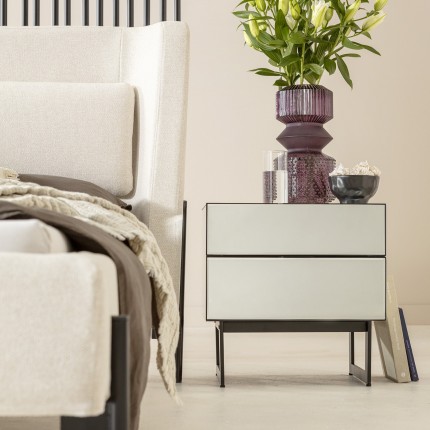 Bed Tivoli Ecru 160x200cm Kare Design