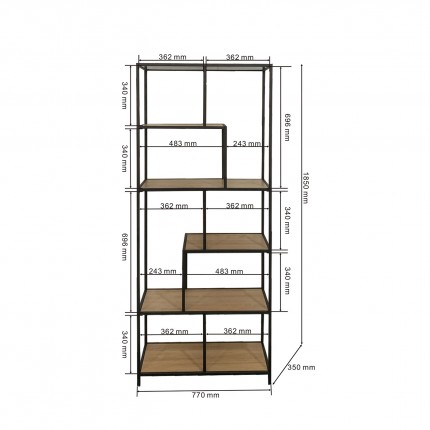 Shelf Loftie 185x77cm nature Kare Design
