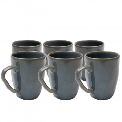 Mokken Organic blauw (6/set) Kare Design