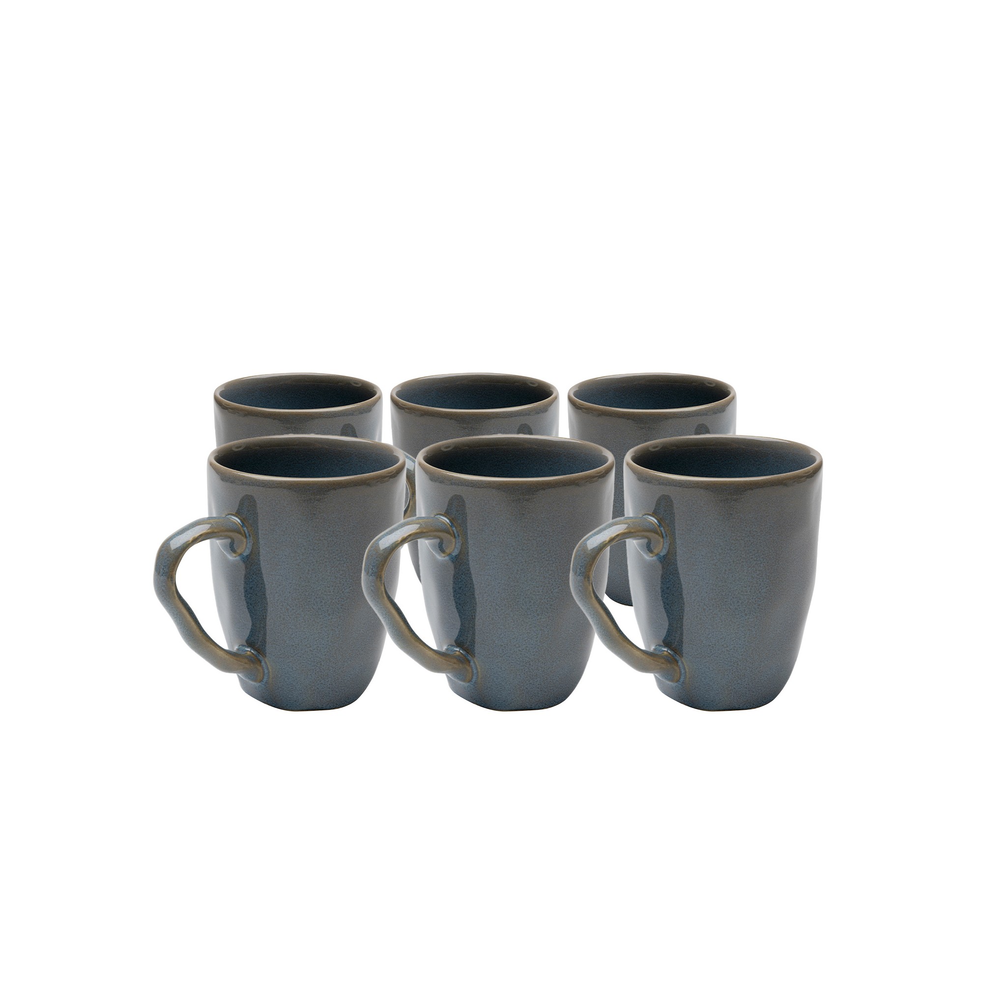 Mokken Organic blauw (6/set) Kare Design