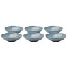 Plate Deep Organic Ø22cm blue (6/Set) Kare Design