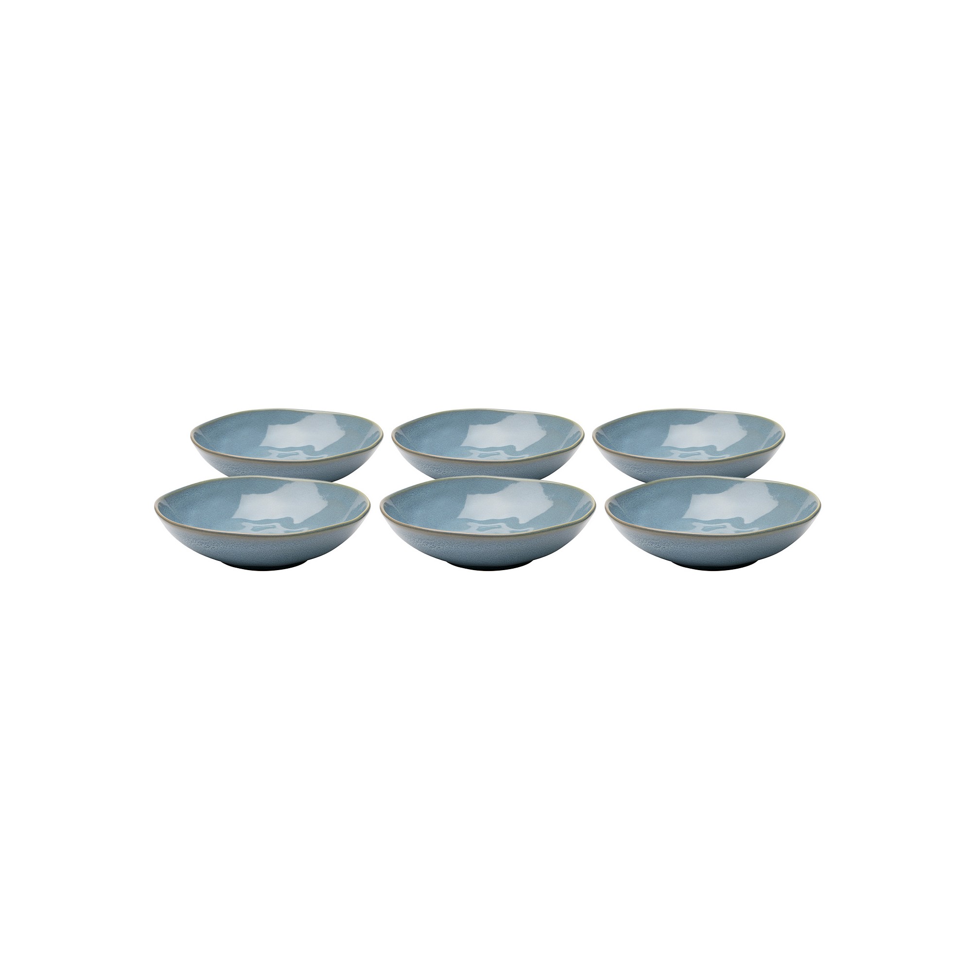 Soepborden Organic Ø22cm blauw (6/Set) Kare Design