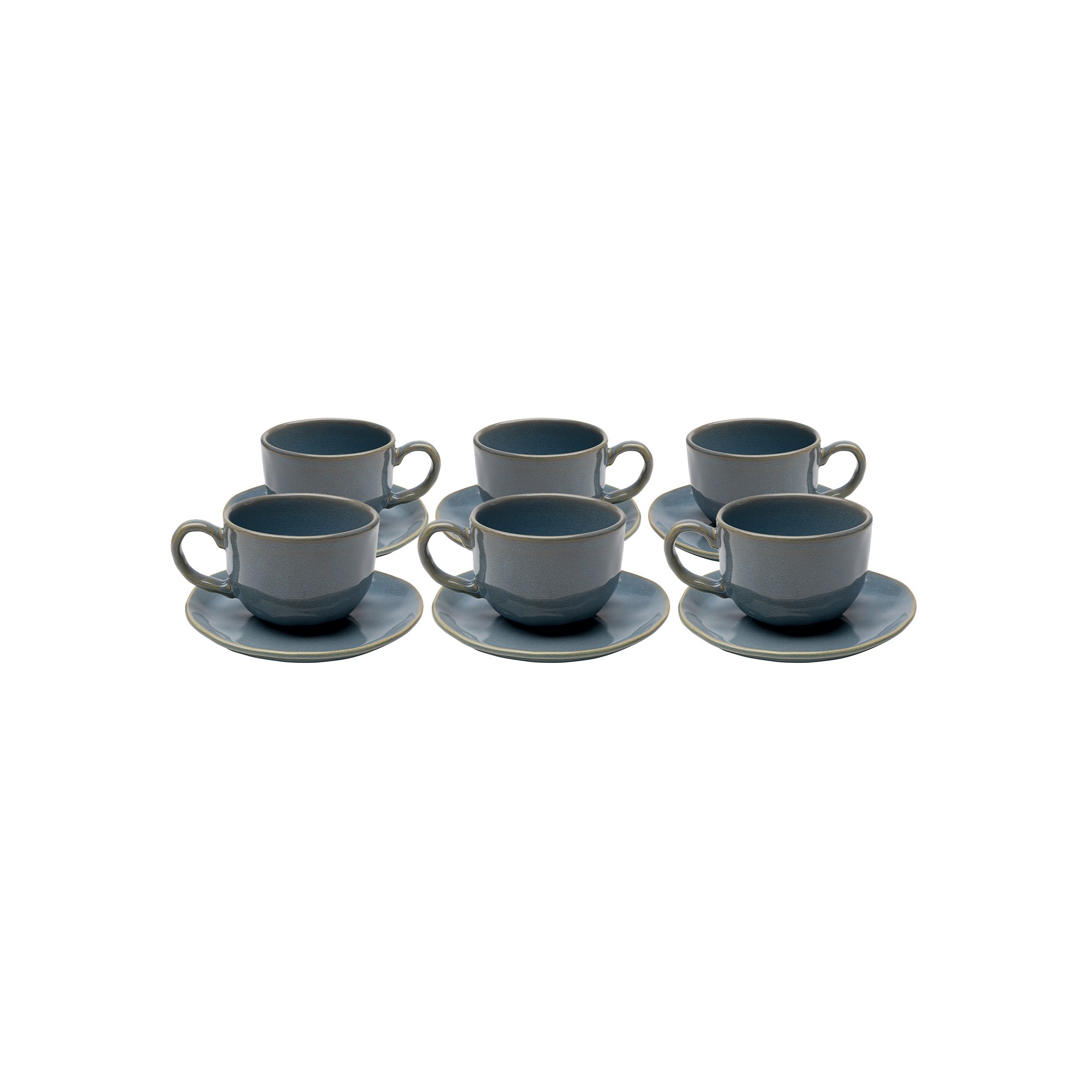 Koffiekoppen Organic blauw (6/set) Kare Design