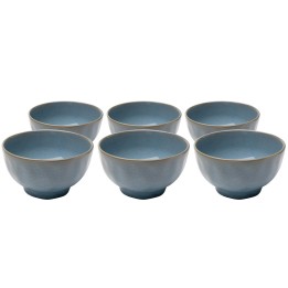 Kommen Organic Ø15cm blauw (6/set) Kare Design