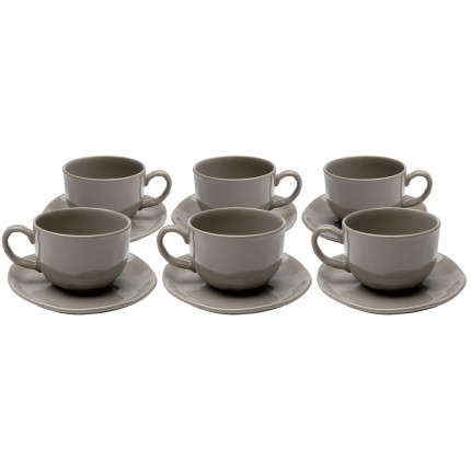 Koffiekoppen Organic taupe (6/set) Kare Design