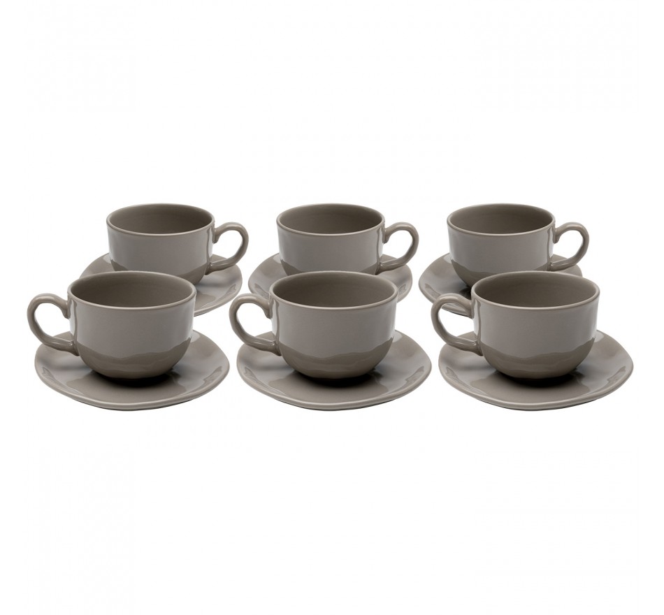 Koffiekoppen Organic taupe (6/set) Kare Design Koffiekoppen Organic taupe (6/set) Kare Design