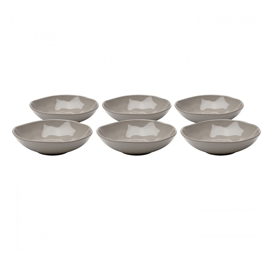 Soepborden Organic Ø22cm taupe (6/Set) Kare Design Soepborden Organic Ø22cm taupe (6/Set) Kare Design