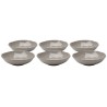 Plate Deep Organic Ø22cm taupe (6/Set) Kare Design