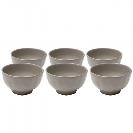 Bowls Organic Ø15cm taupe (6/set) Kare Design Bowls Organic Ø15cm taupe (6/set) Kare Design
