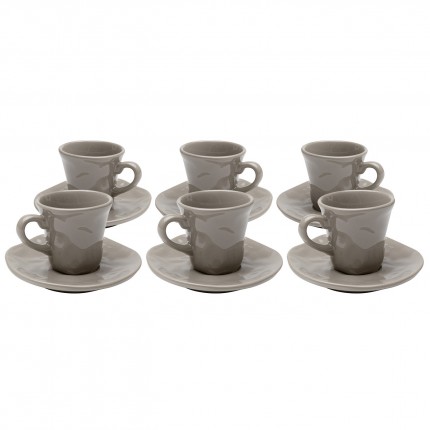 Espressokopje Organic taupe (6/set) Kare Design