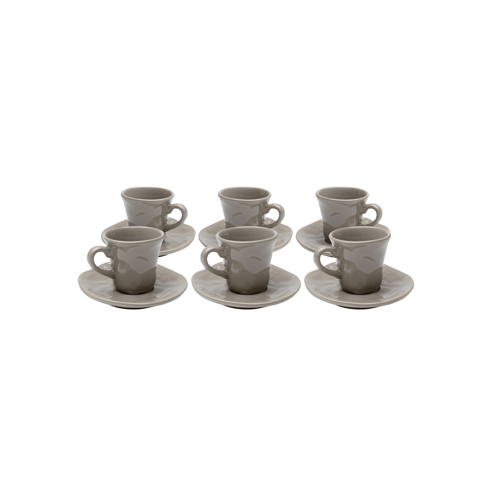 Espressokopje Organic taupe (6/set) Kare Design