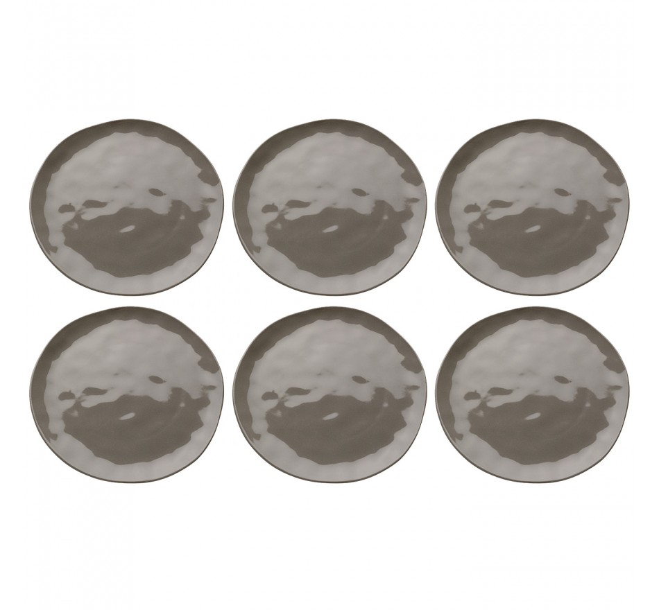 Borden Organic Ø20cm taupe (6/Set) Kare Design Borden Organic Ø20cm taupe (6/Set) Kare Design