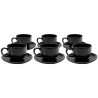 Koffiekoppen Organic zwart (6/set) Kare Design