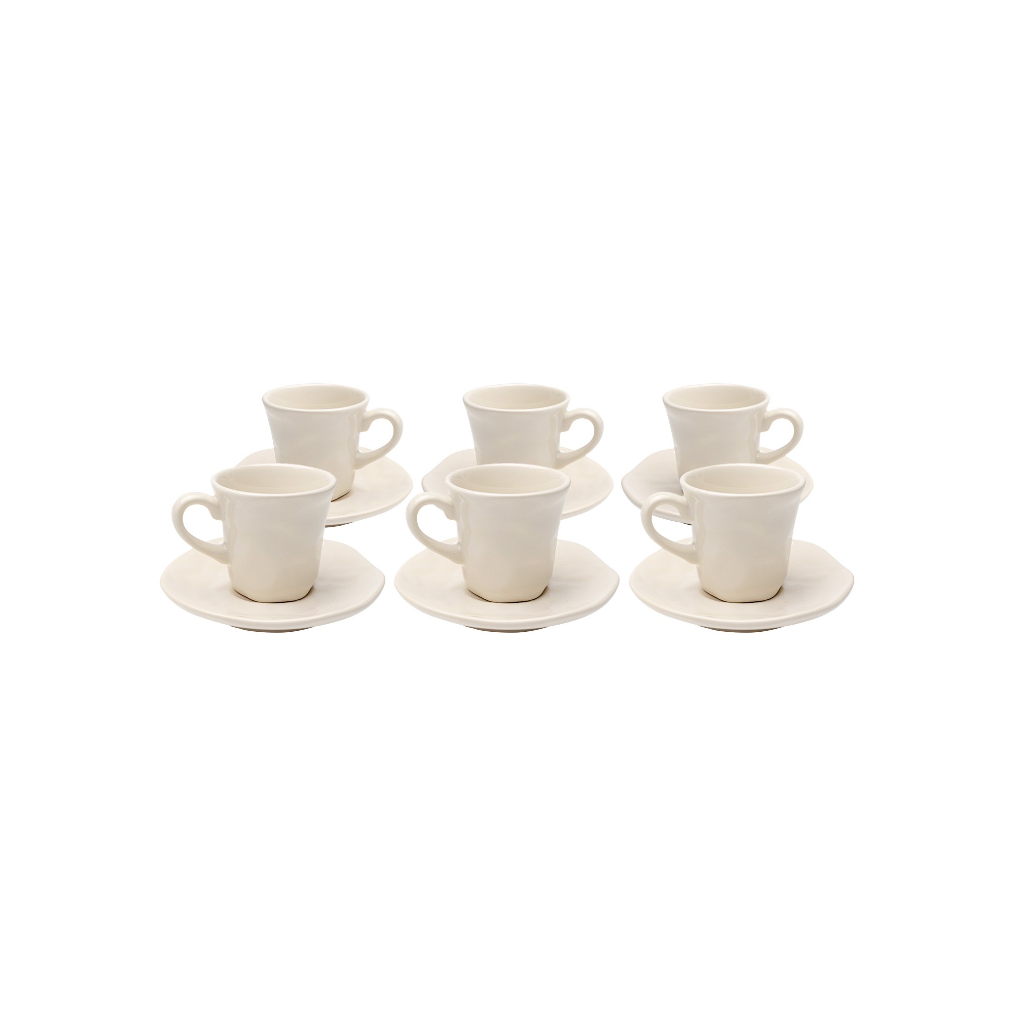 Espressokopje Organic creme (6/set) Kare Design