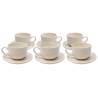 Koffiekoppen Organic creme (6/set) Kare Design