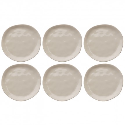 Borden Organic Ø20cm creme (6/Set) Kare Design Borden Organic Ø20cm creme (6/Set) Kare Design