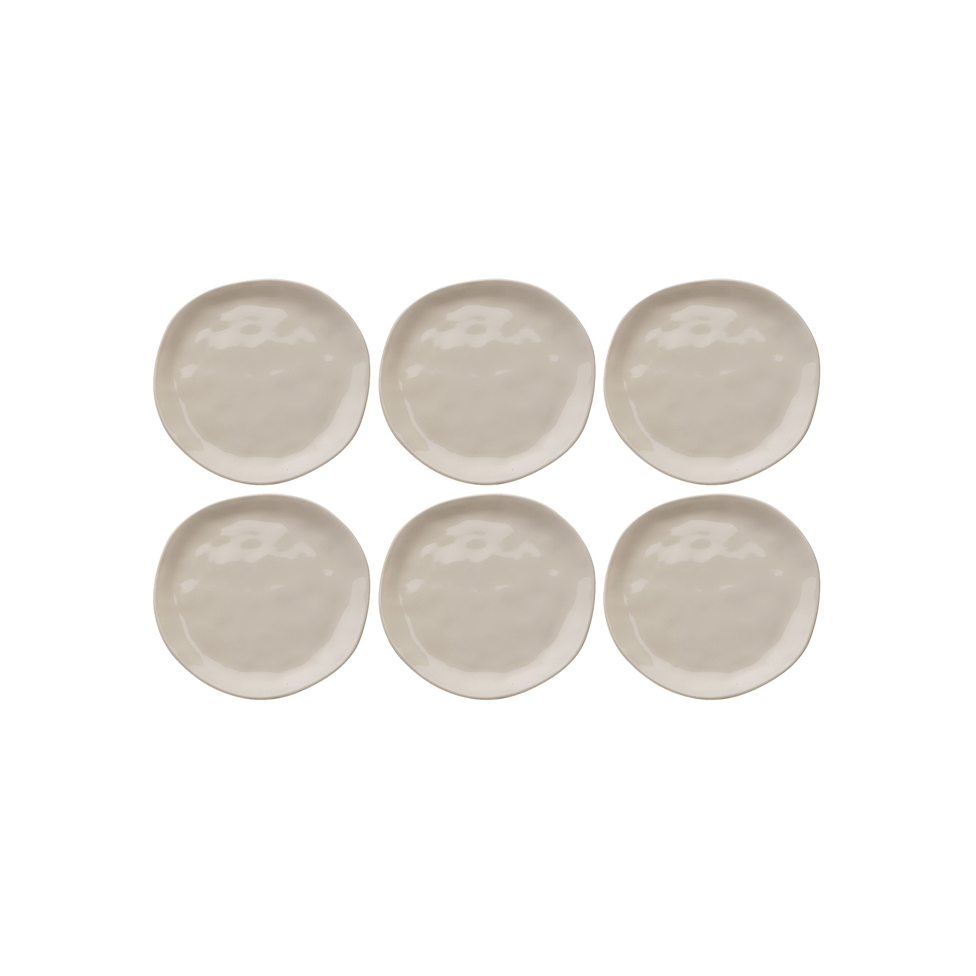 Borden Organic Ø20cm creme (6/Set) Kare Design