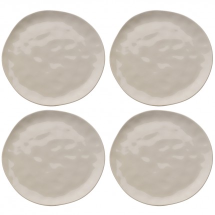 Plate Organic Ø26cm cream (4/set) Kare Design Plate Organic Ø26cm cream (4/set) Kare Design
