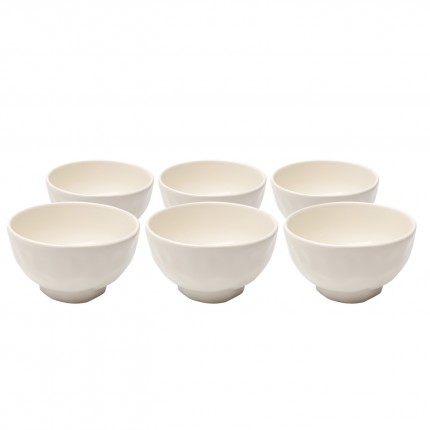 Kommen Organic Ø15cm creme (6/set) Kare Design Kommen Organic Ø15cm creme (6/set) Kare Design