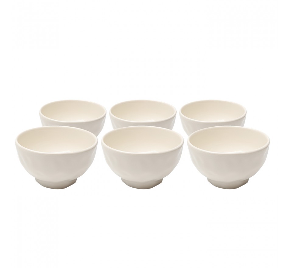 Kommen Organic Ø15cm creme (6/set) Kare Design Kommen Organic Ø15cm creme (6/set) Kare Design