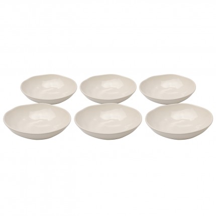 Soepborden Organic Ø22cm creme (6/Set) Kare Design