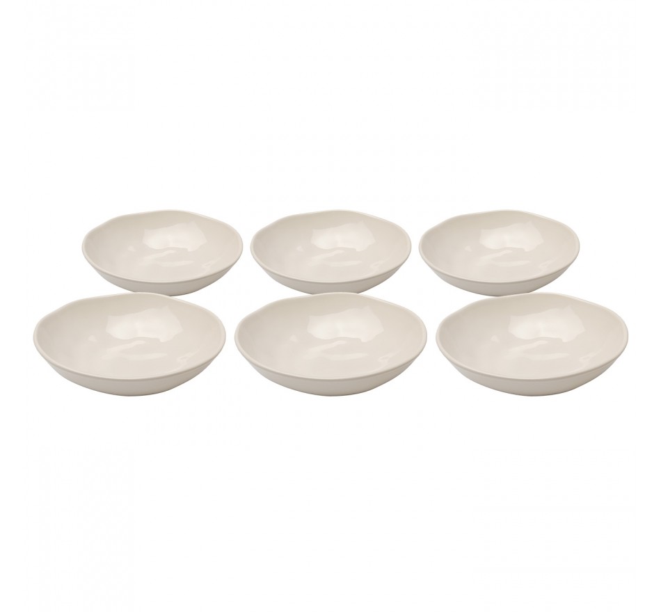 Soepborden Organic Ø22cm creme (6/Set) Kare Design Soepborden Organic Ø22cm creme (6/Set) Kare Design